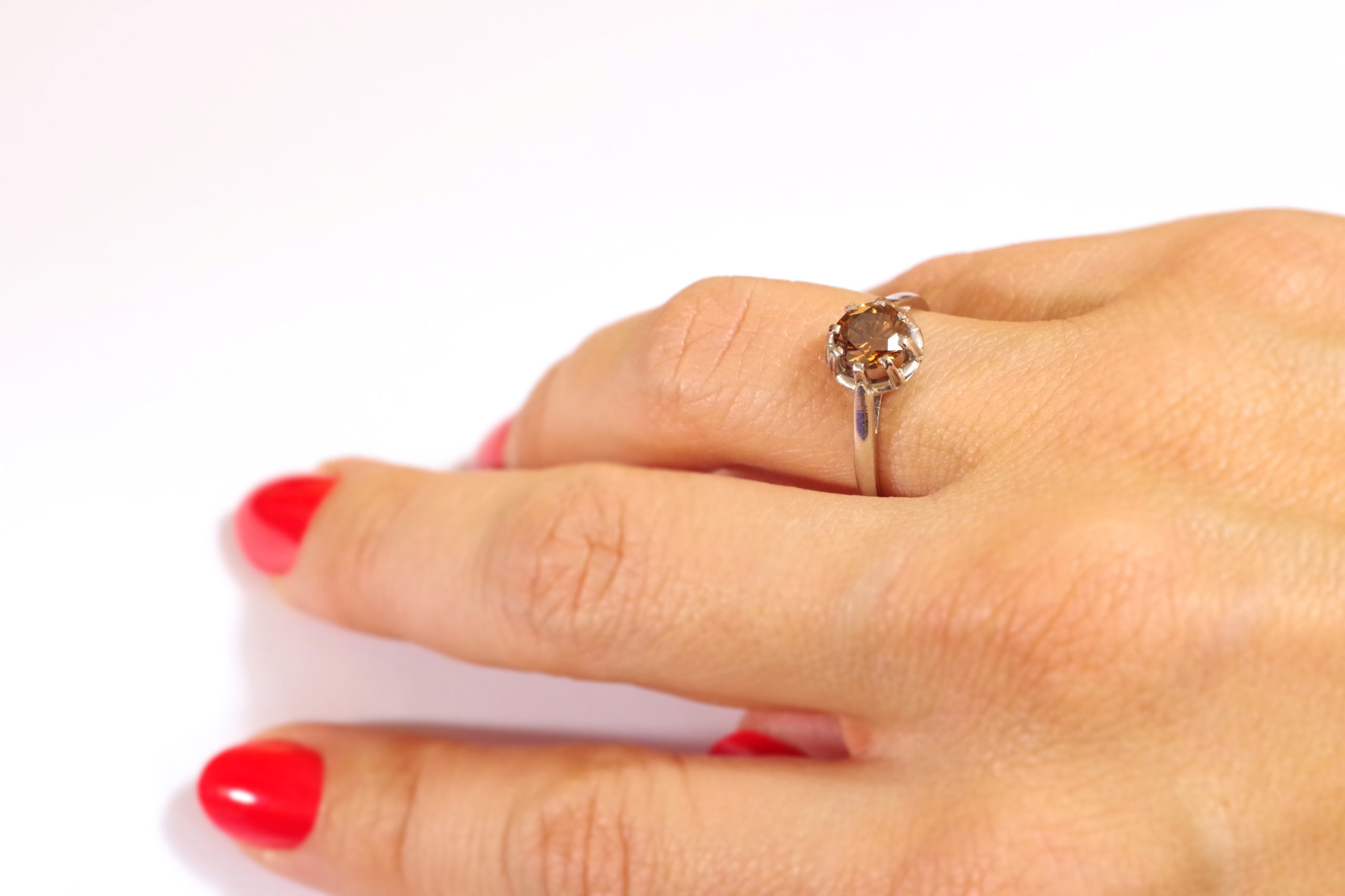 Platinum and 14k Gold Gia Fancy Light Brown Diamond Flower Halo Engagement  Ring at 1stDibs | light brown diamond ring, ring marquee light