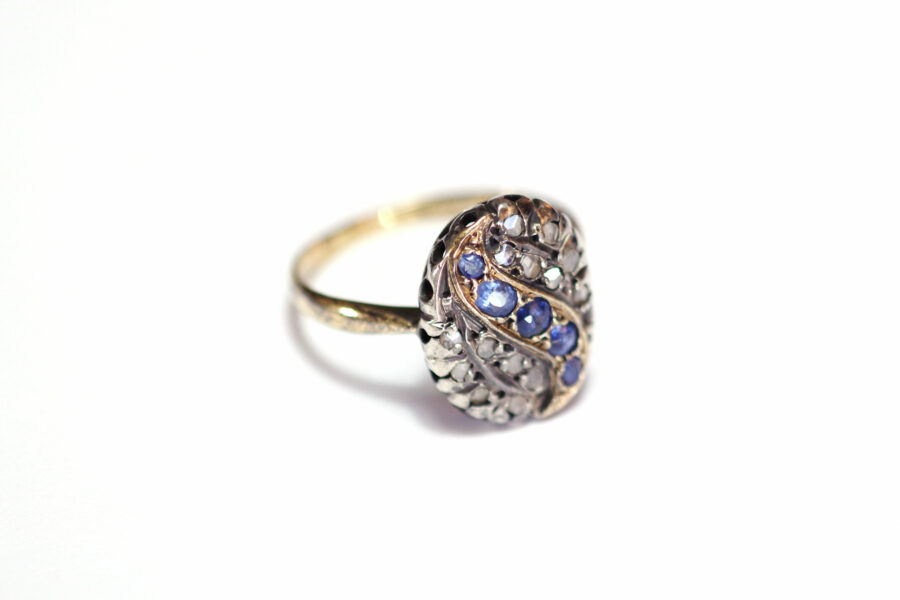 antique victorian sapphire and diamond ring