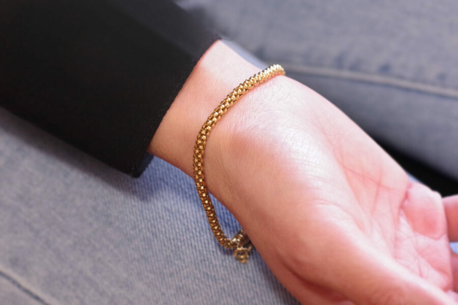 bracelet Chimento à mailles fantaisies en or jaune 18 karats