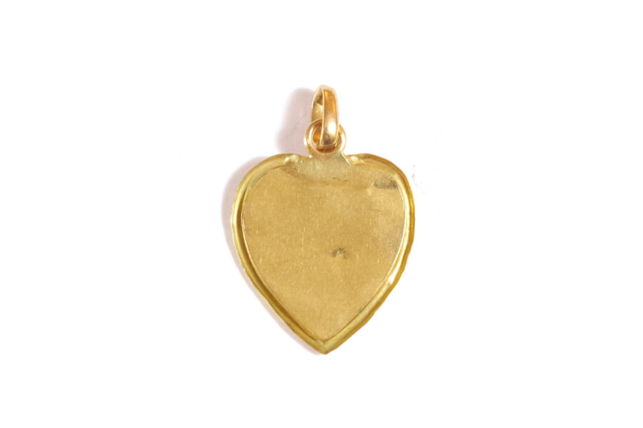 Médaille Etoile d'amour rubis vintage