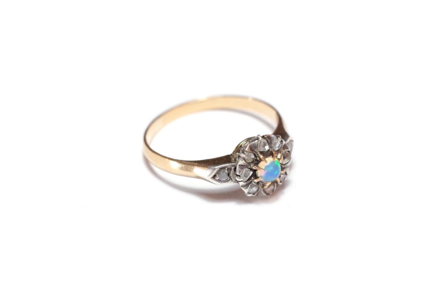 opal diamond ring