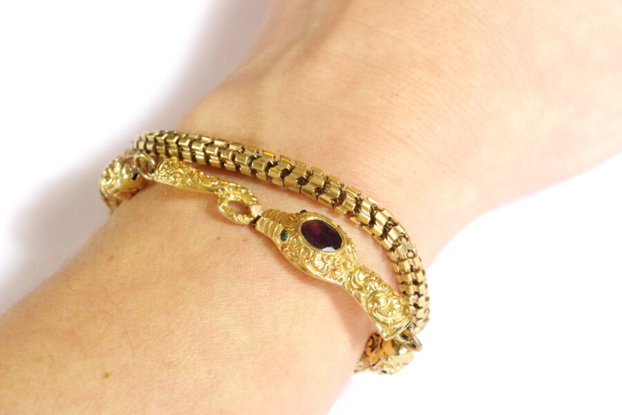 antique snake bracelet animal jewelry