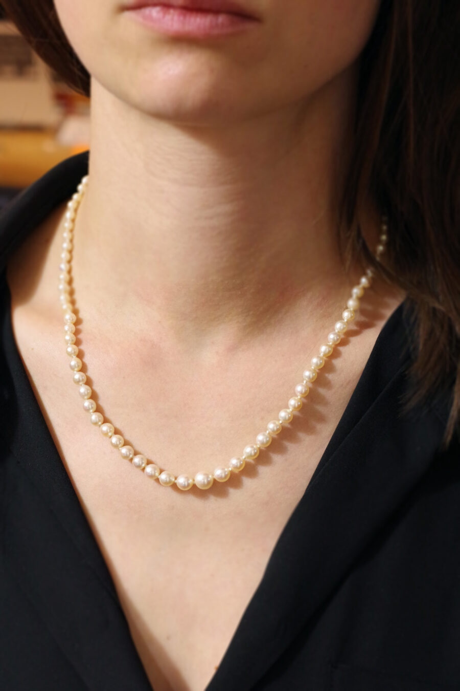 collier de perles de culture en or