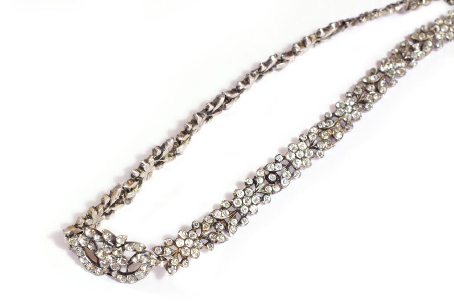 victorian paste silver necklace Yvetot