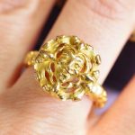 gothic revival wiese ring in gold