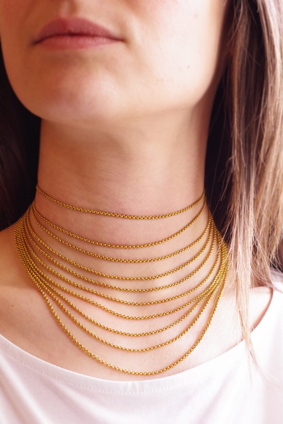 Victorian gold choker necklace