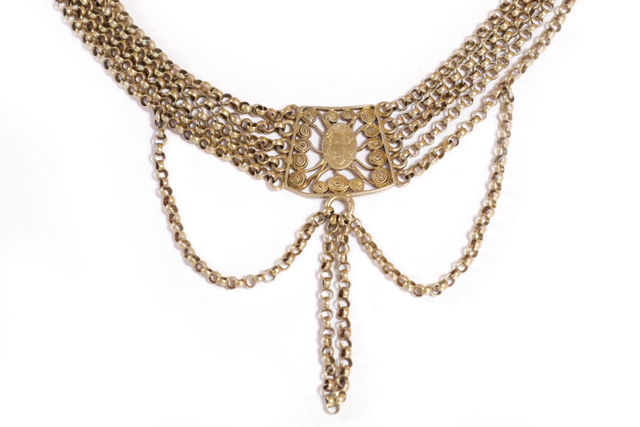 choker silver necklace victorian period