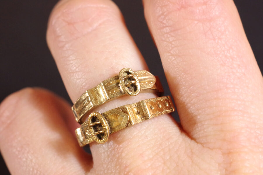 secret compartment ring in gold