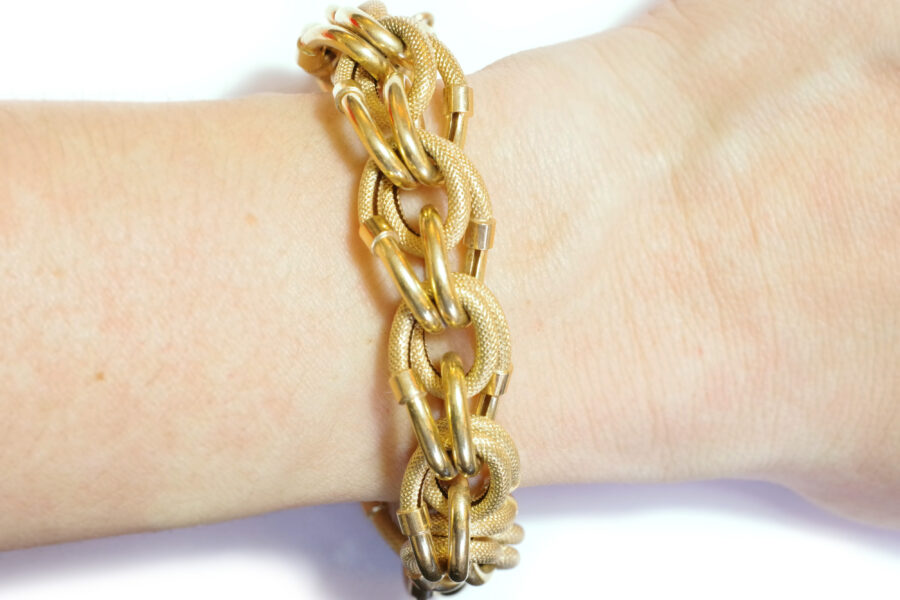 18k gold mesh bracelet preowned jewellery