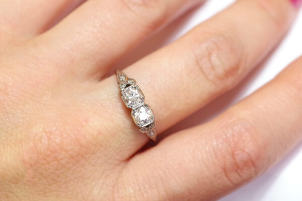 diamond wedding ring art deco period