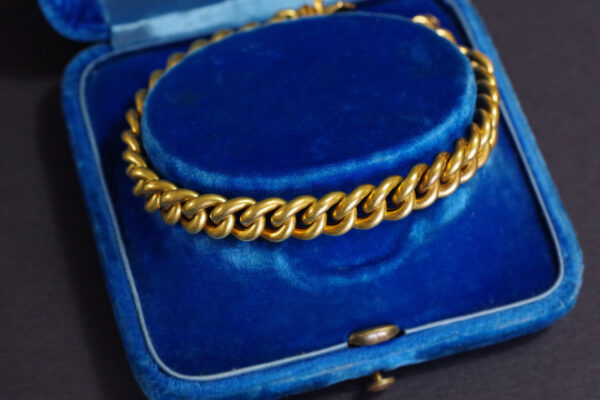 art nouveau bracelet chain 18k gold