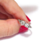 art deco diamond wedding ring