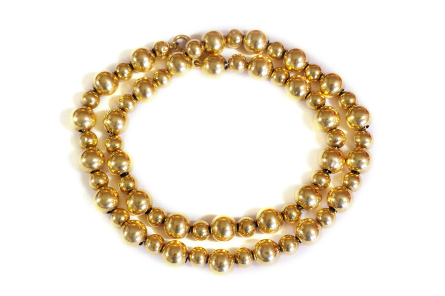 collier perles or 18k style marseillais cadeau anniversaire
