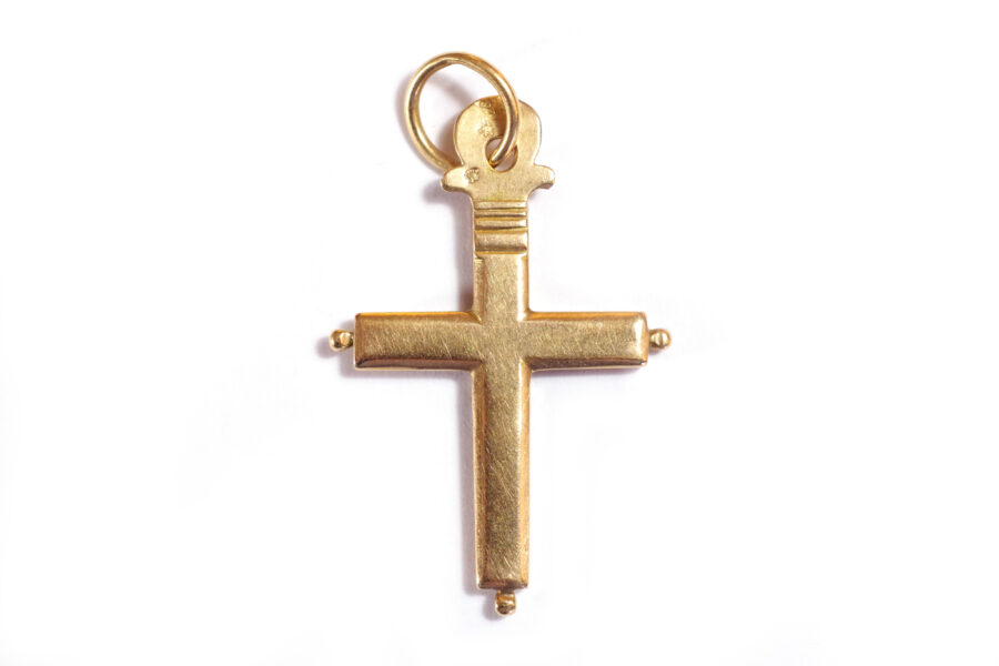 Georgian christian cross gold antique religious jewelry