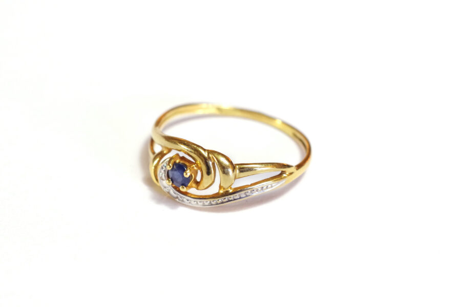 pre-owned sapphire gold ring antique jewellery