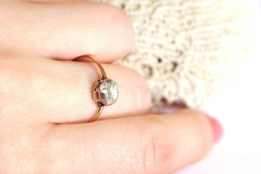 Georgian diamond solitaire ring antique jewellery