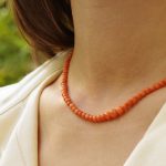 antique pearl coral necklace