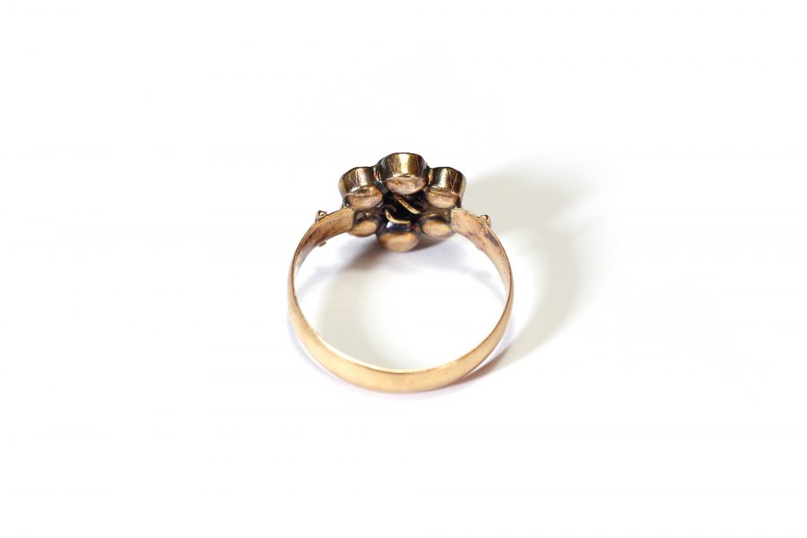 Perpignan garnet ring in rose gold