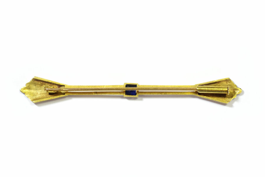 Art Deco peacock in gold