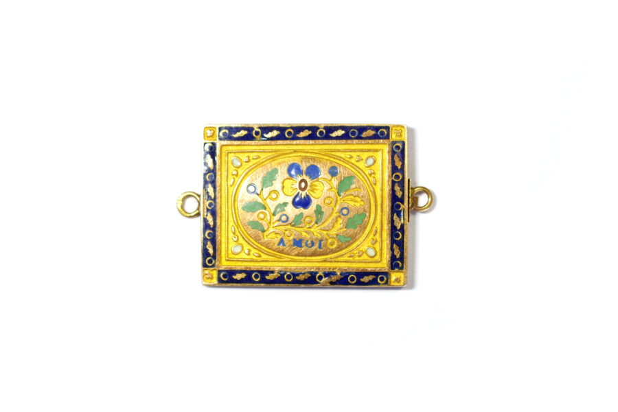 Forget me not clasp in gold