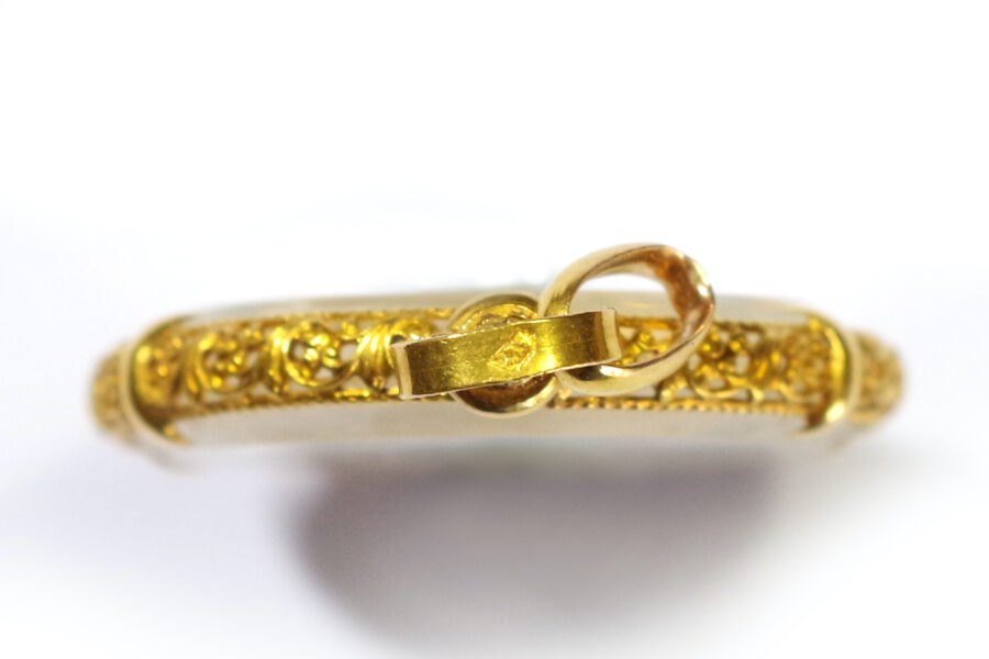 antique gold locket pendant
