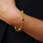citrine bracelet in 18k gold