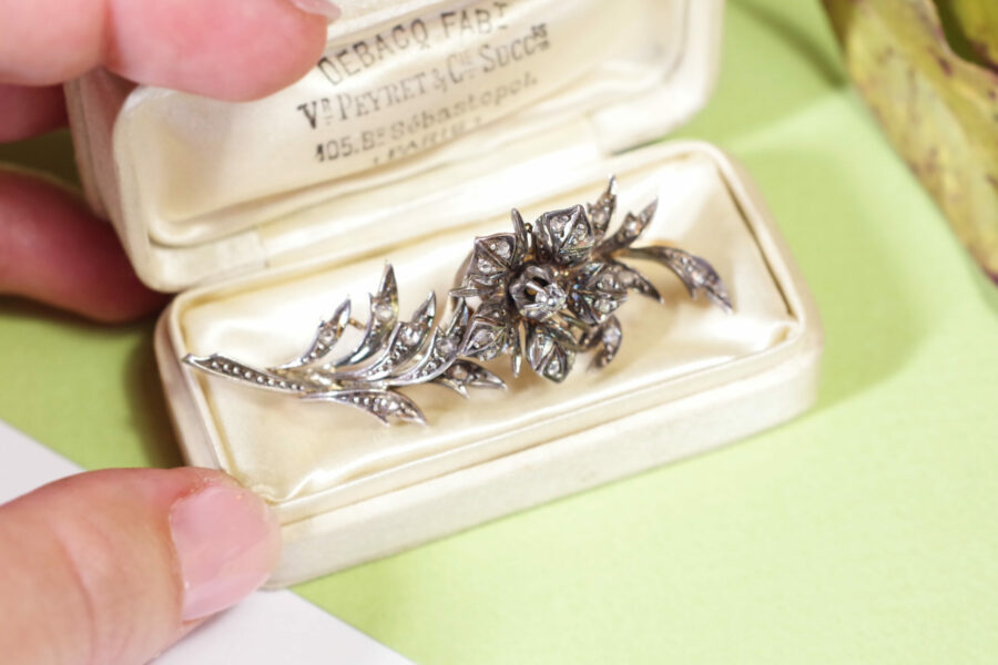 victorian diamond brooch tremblant