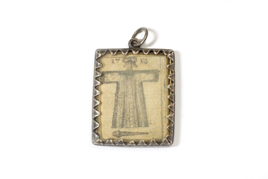 german reliquary silver pendant