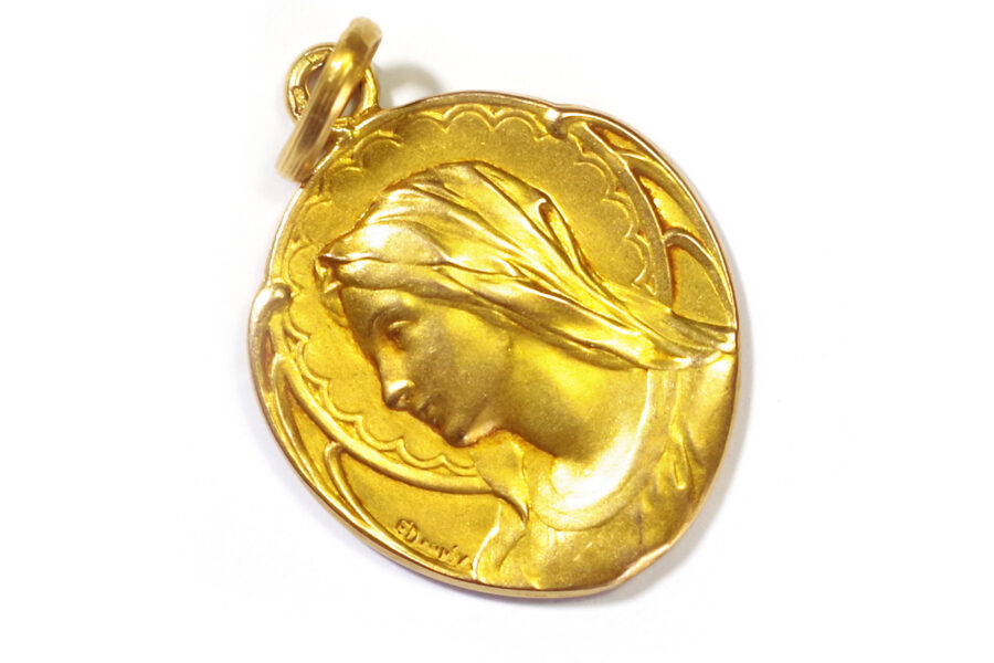 Dropsy Mary virgin medal in gold
