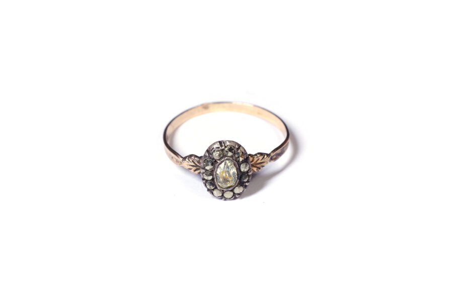early victorian paste cluster ring