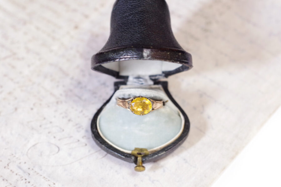 georgian paste gold ring