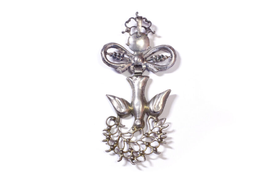 Victorian paste holy spirit pendant