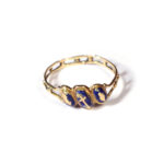 antique enamel religious ring