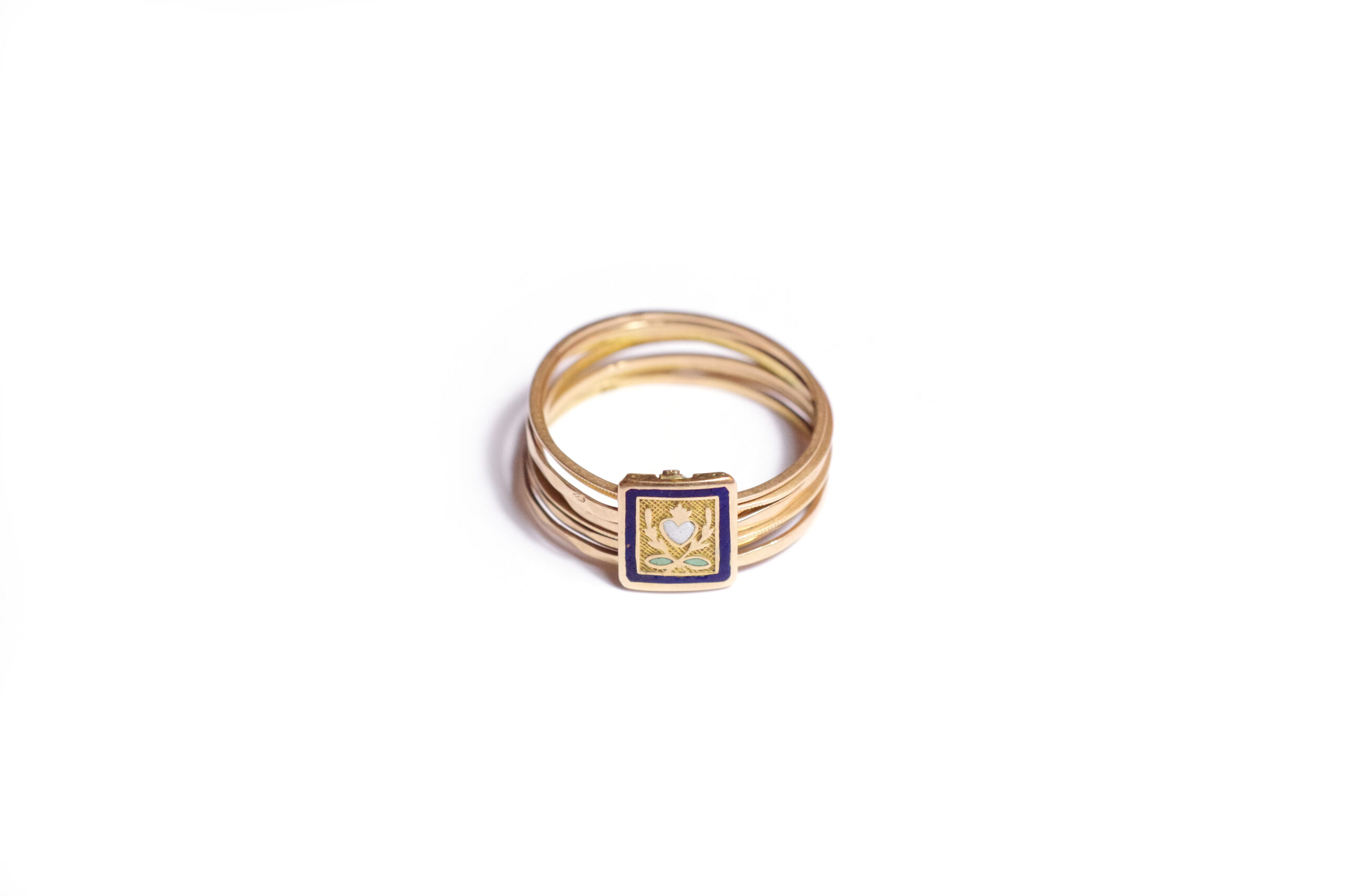victorian french ring in gold