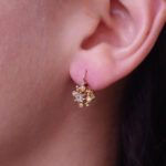 antique gold earring, single earring