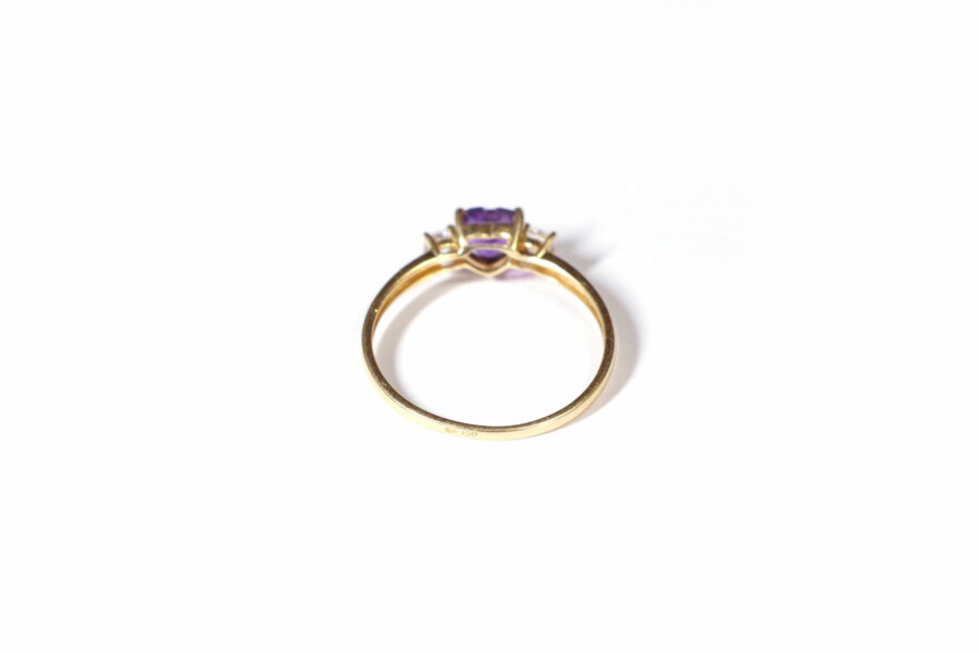 amethyst gold ring pre-owned jewellery