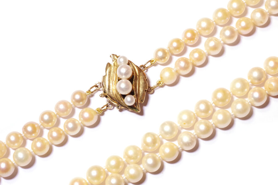 collier perles de culture en or