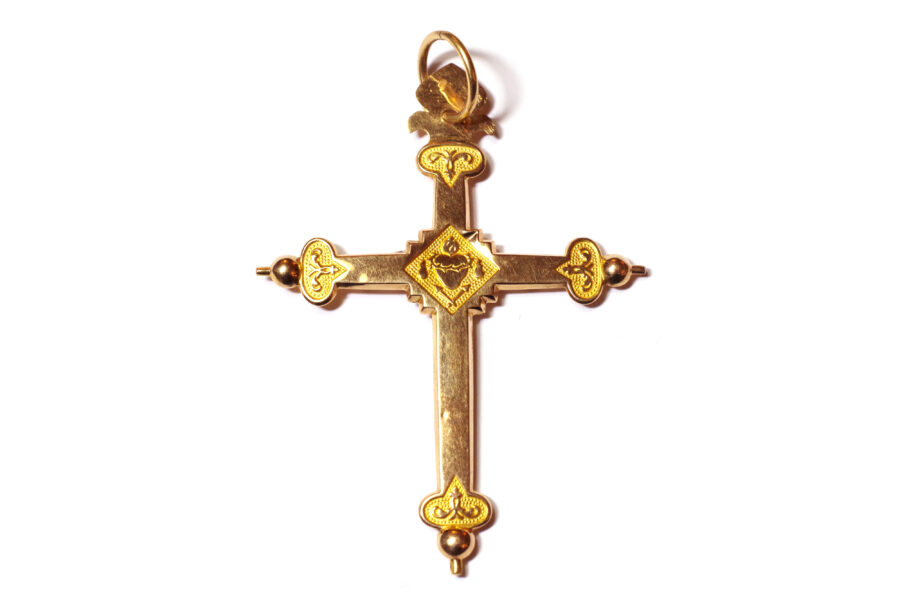 croix en or bijou ancien paris
