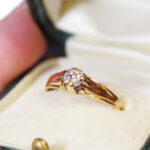 solitaire diamond ring in gold