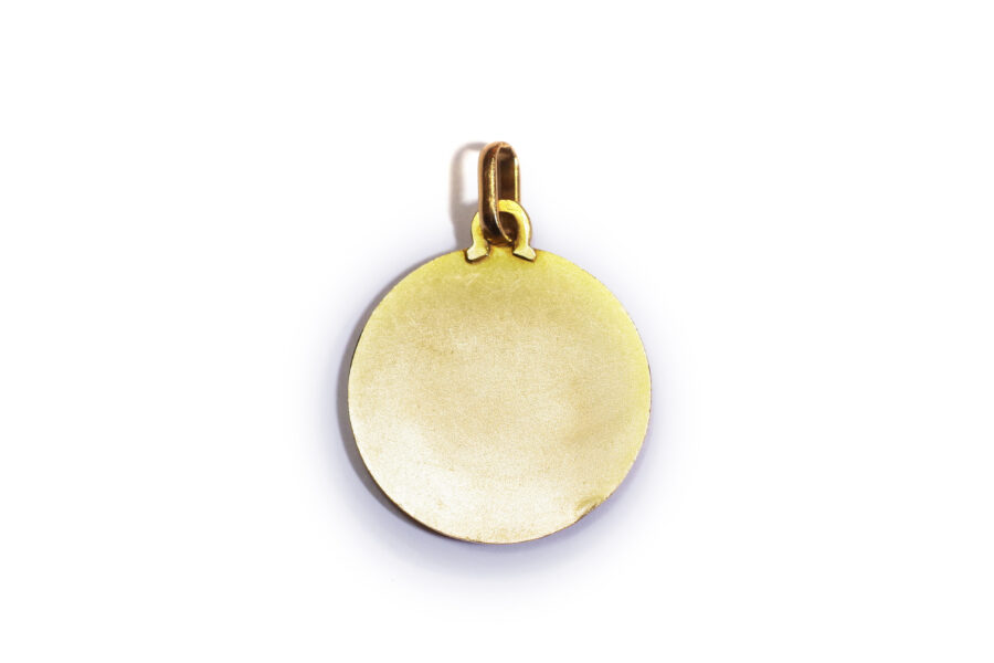 Medaille pendentif zodiaque en or