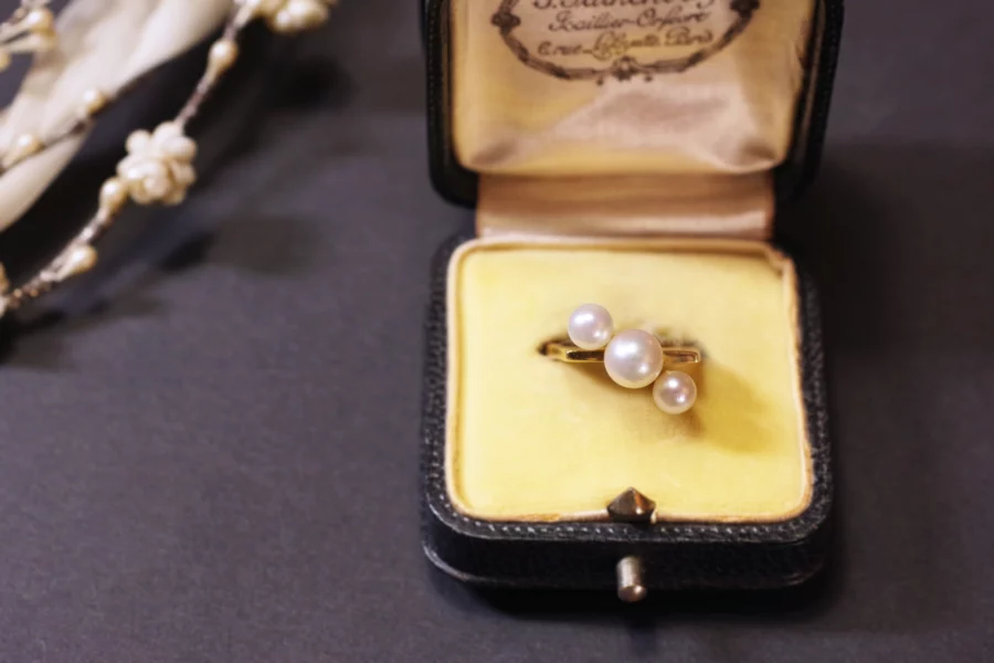 mid century pearl ring
