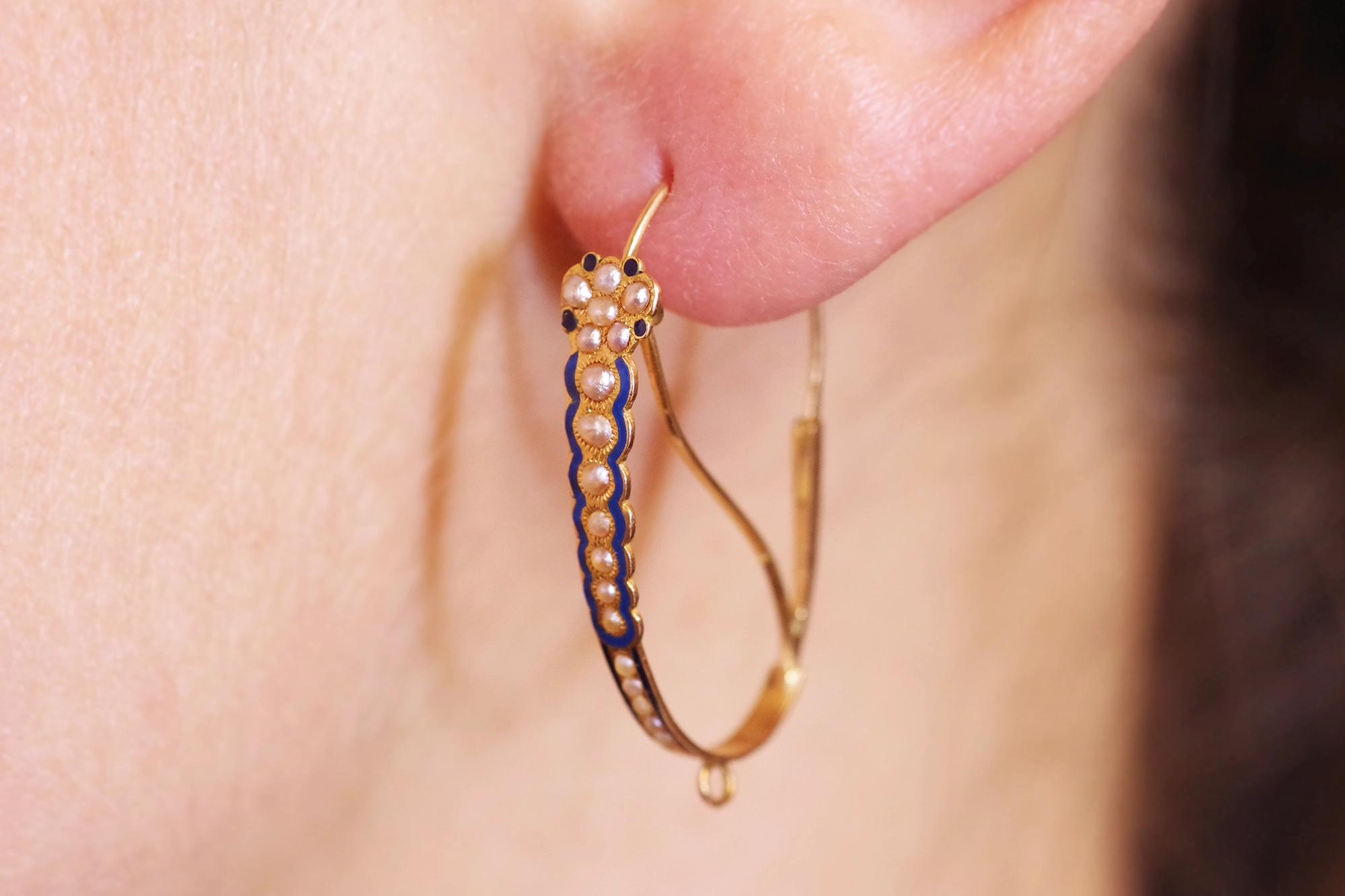 georgian earrings in gold