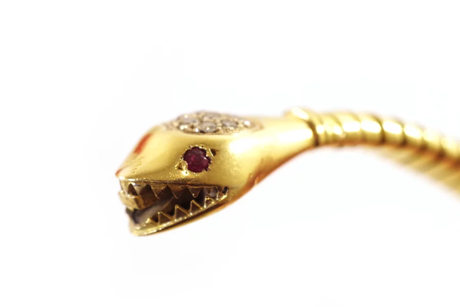 tubogas snake bracelet in gold