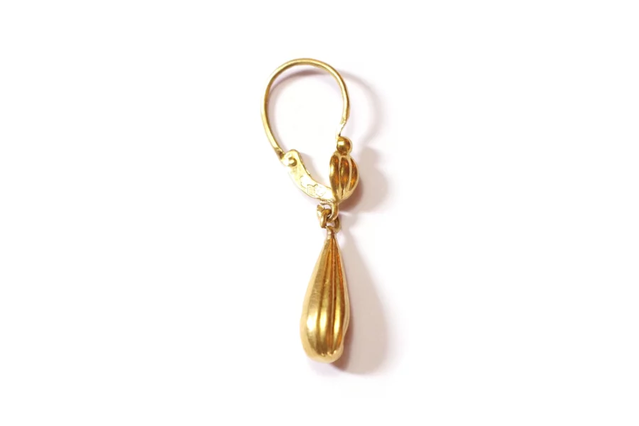 gold single earring