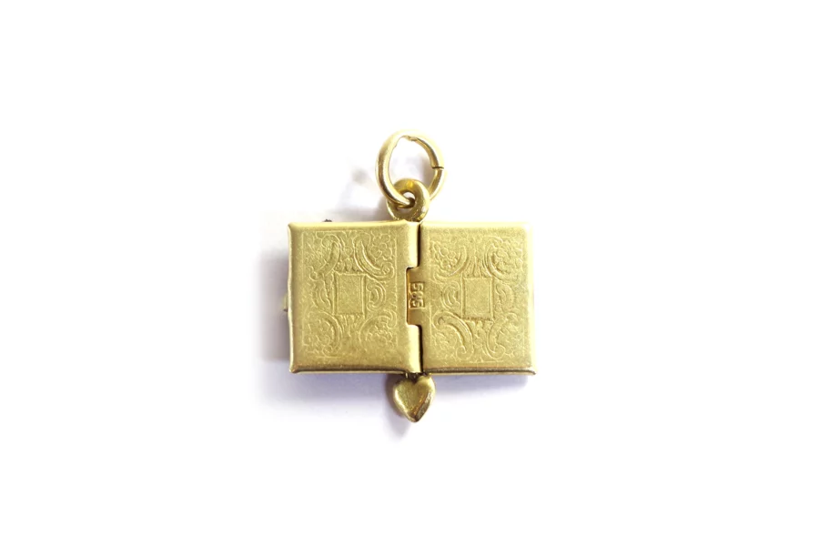 antique 14k gold charm pendant
