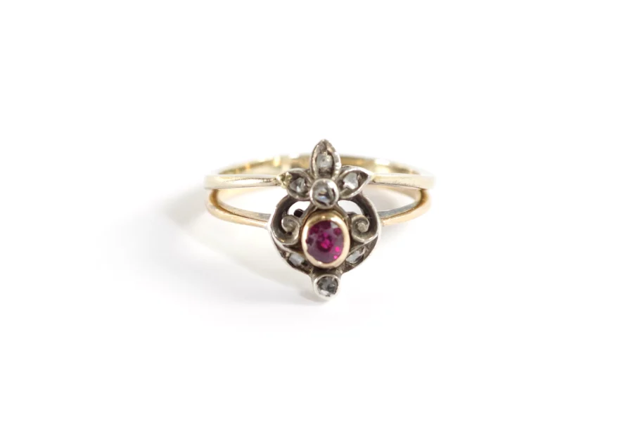 antique ruby ring in gold
