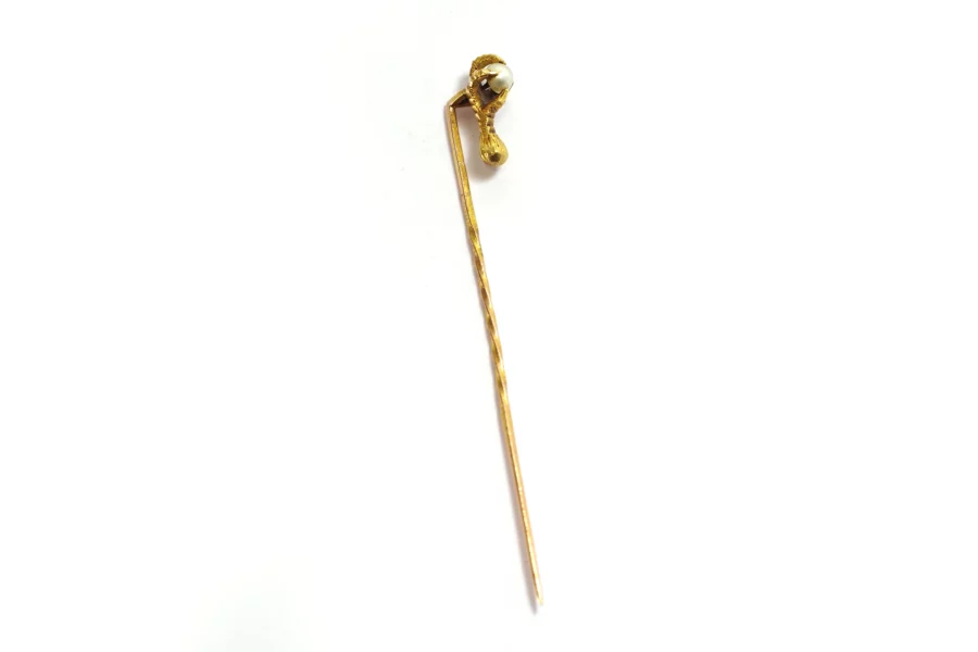 anrtique eagles claws gold pin