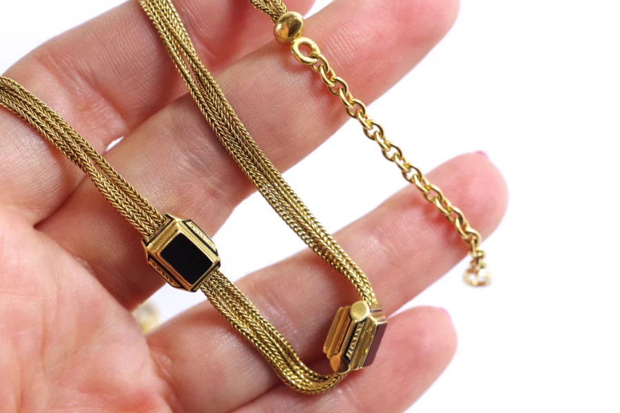 antique watch chain bracelet necklace