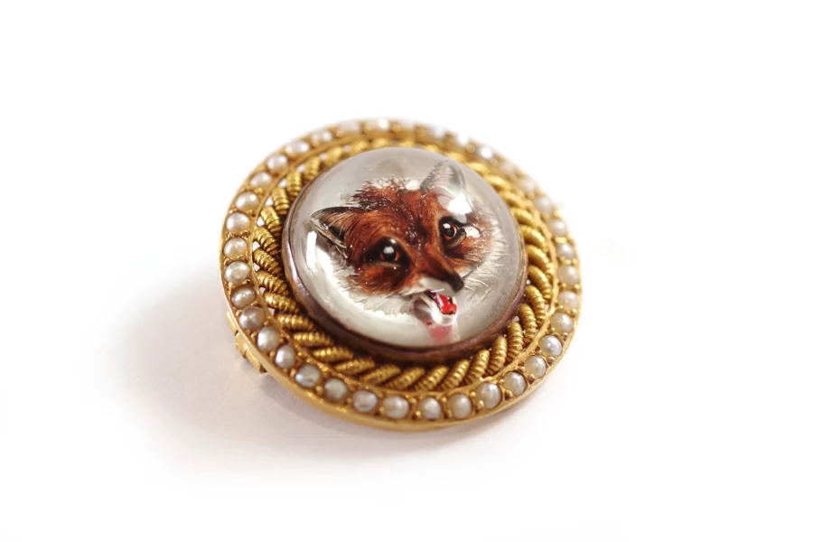 fox essex cristal brooch