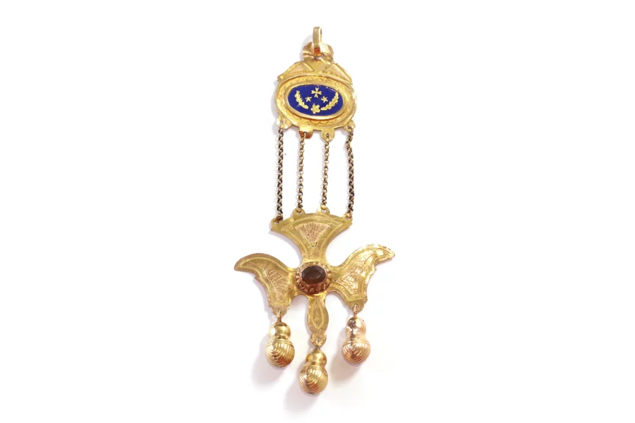 georgian gold pendant